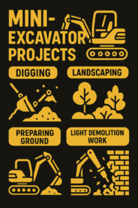 Infographic on Mini Excavator projects