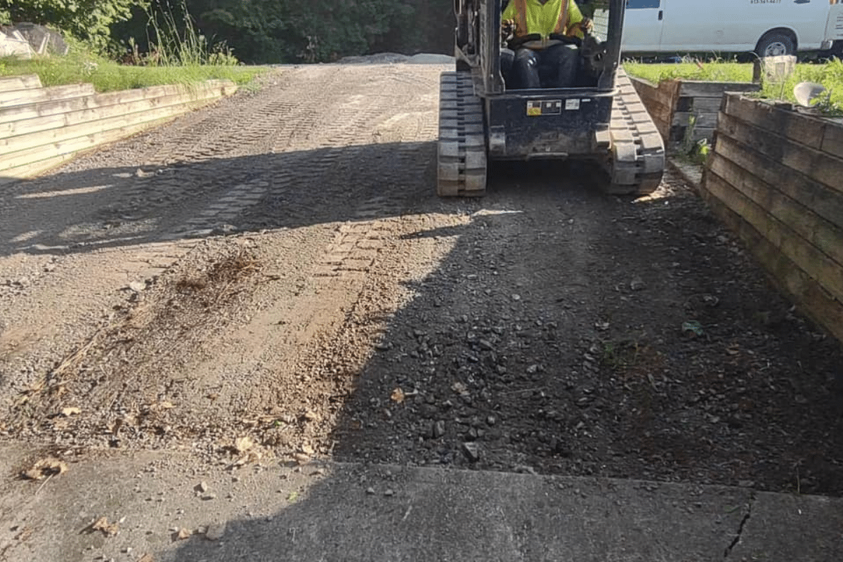 Driveway Grading.