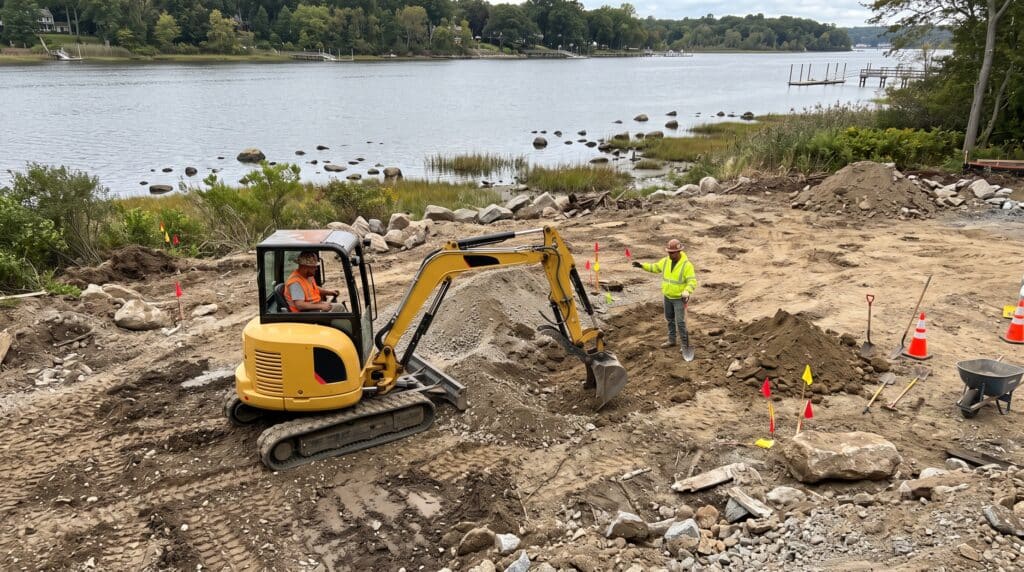 Waterfront Lot Excavation Near Kingston