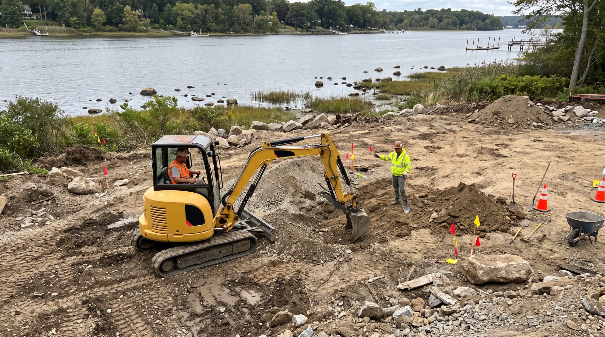 Waterfront Lot Excavation Near Kingston